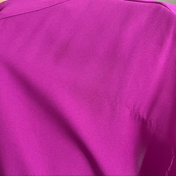 Fuchsia Blouson Wrap Skirt Midi Dress PXXL NWT - Picture 8 of 8